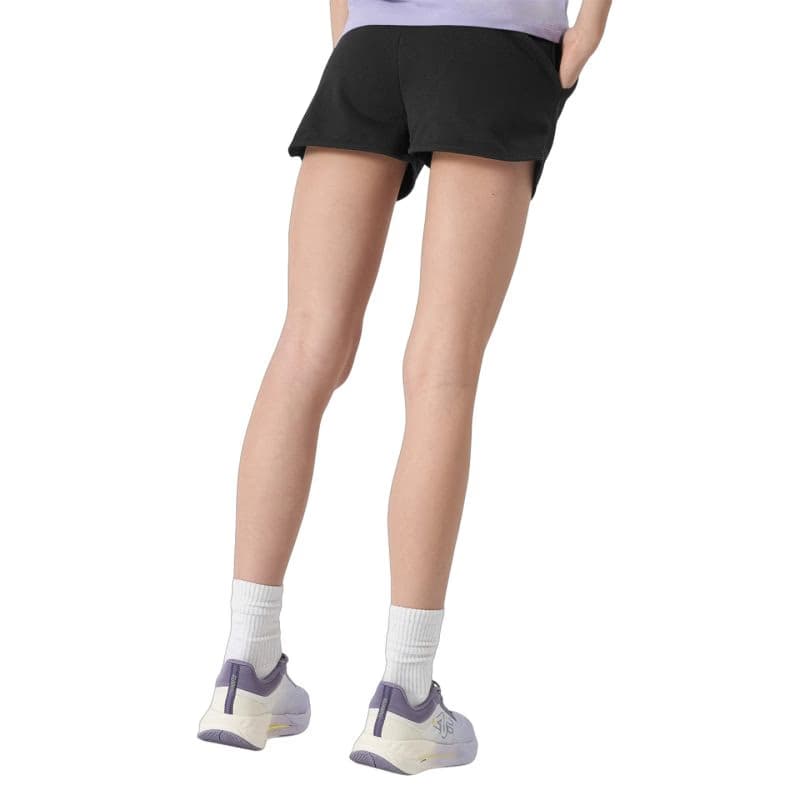 Dievčenské teplákové kraťasy 4F JUNIOR SHORTS CAS-4FJWSS24TSHOF280-20S-DEEP BLACK 4