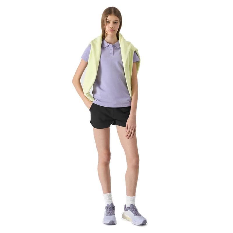 Dievčenské teplákové kraťasy 4F JUNIOR SHORTS CAS-4FJWSS24TSHOF280-20S-DEEP BLACK 5