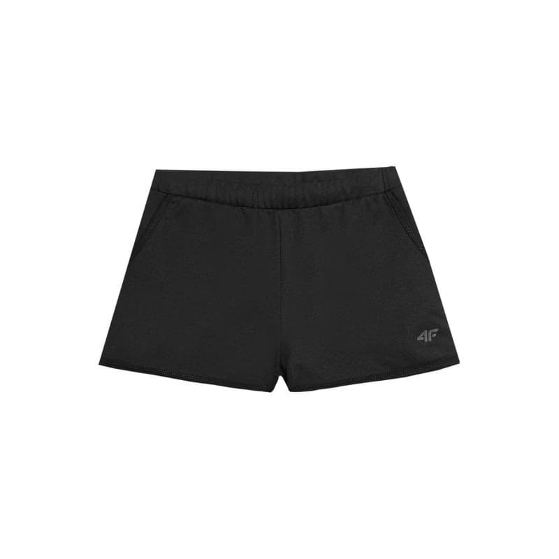 Dievčenské teplákové kraťasy 4F JUNIOR SHORTS CAS-4FJWSS24TSHOF280-20S-DEEP BLACK 6