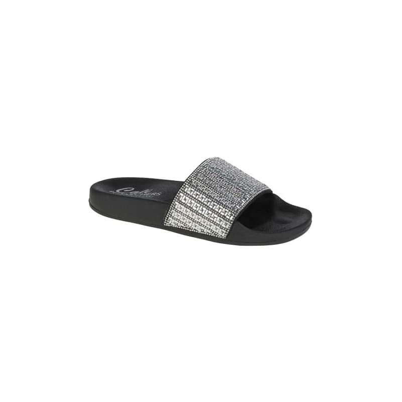 Dámske šlapky (plážová obuv) SKECHERS Pops Up New Spark W black silver
