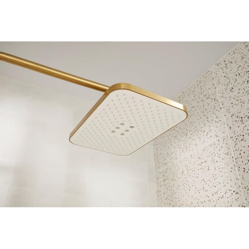 KFA - Malaga sprcha s termostatickou batériou, dažďová, nástenná, PVD brushed gold 5756-910-31 5