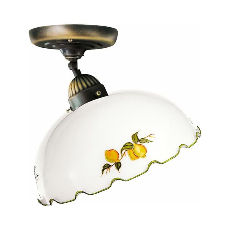 Kolarz 731.10.117 - Prisadené stropné svietidlo NONNA 1xE27/75W/230V, priemer 30 cm, s motívom citrónov 731.10.117