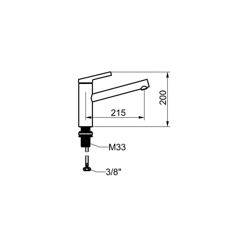 KWC Drezová batéria KWC FIT, 125570, chróm 125570 2