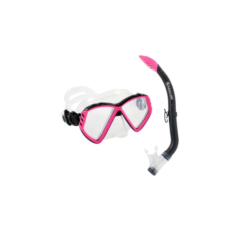 Dievčenský potápačský šnorchlovací set AQUALUNG CUB COMBO SN TRANS PINK