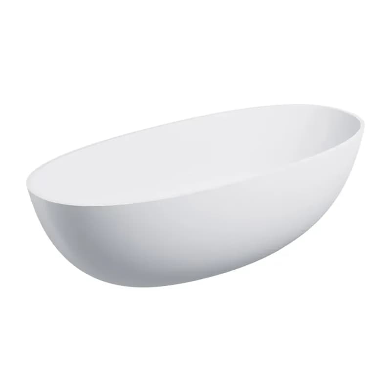 OMNIRES - SHELL M+ voľne stojaca vaňa, 175 x 78 cm, biela mat SHELL175WWBM 5