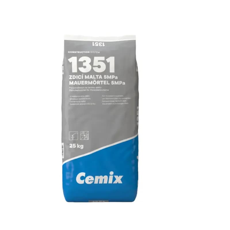 Cemix Murovacia malta na pórobetón 5MPA 1351 25KG
