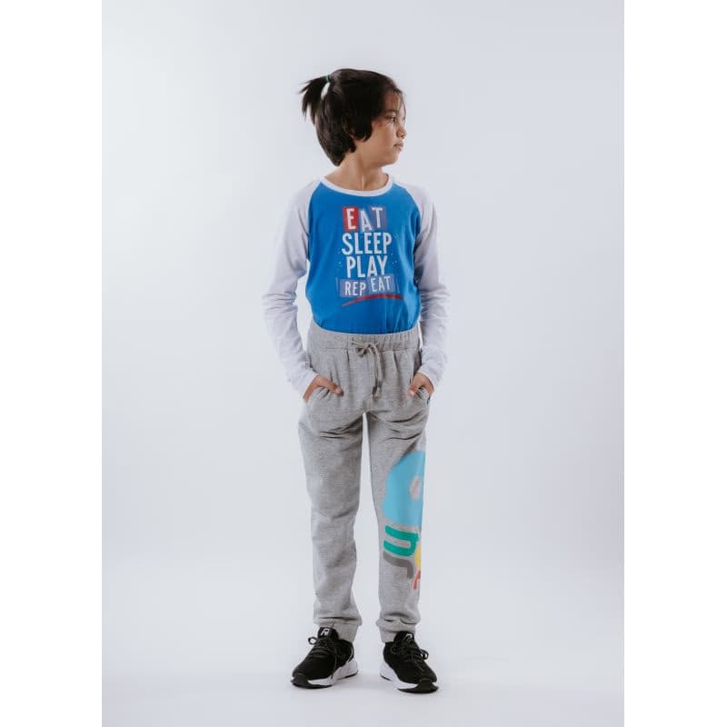 Chlapčenské tričko s dlhým rukávom AUTHORITY KIDS T-EAT-blue 4