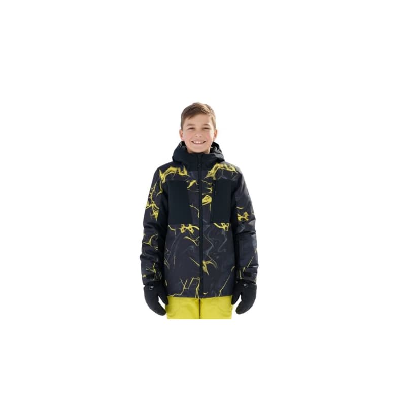 Chlapčenská lyžiarska bunda 4F JUNIOR TECHNICAL JACKET M0830-4FJWAW25TTJAM0830-90A-MULTICOLOUR ALLOVER