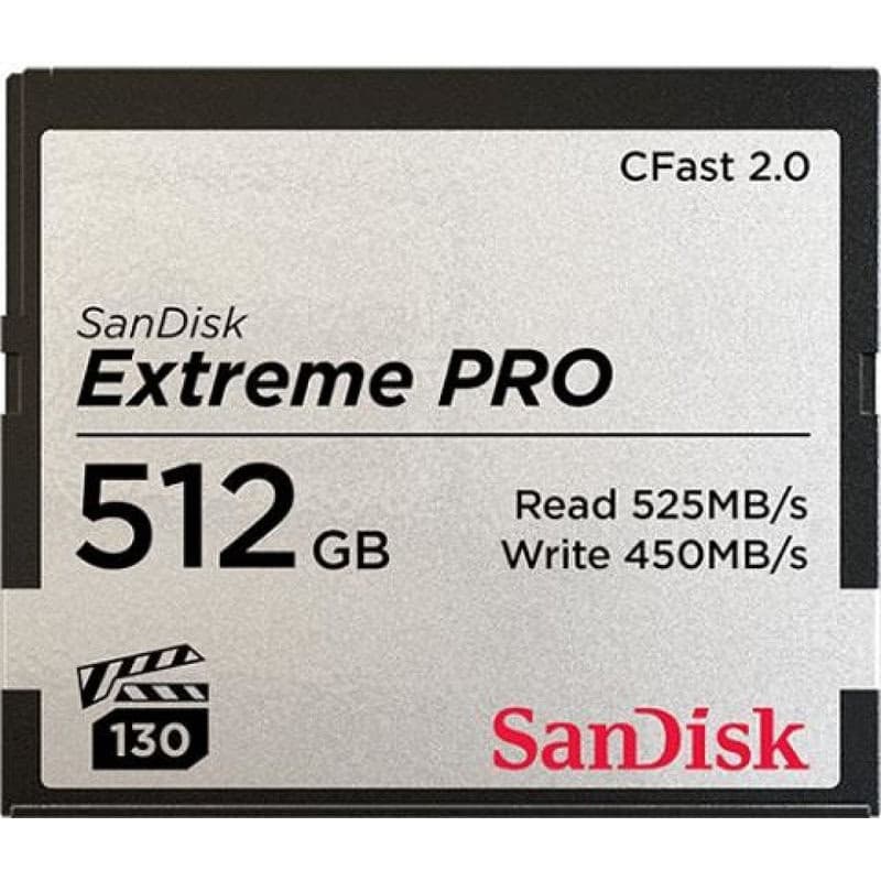SanDisk CFAST 2.0 512GB Extreme Pro (525 MB/s VPG130) 3