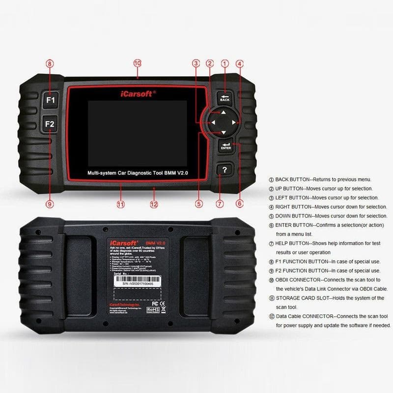 Diagnostika iCarsoft BMM V2.0 pre BMW / Mini 5