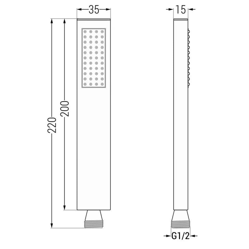 MEXEN/S MEXEN/S - Cube DR02 podomietkový sprchový SET + slim sprcha 30, chróm 77502DR0230-00 5