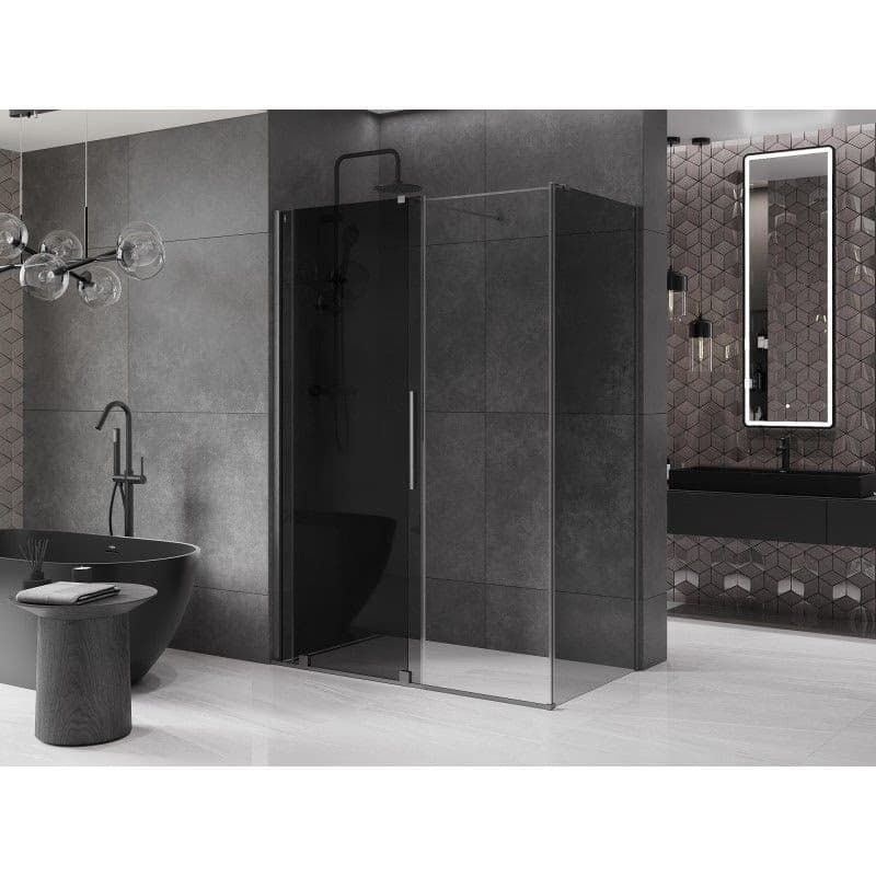 MEXEN/S - Velár sprchovací kút, posuvné dvere 150 x 80, grafit, grafit kartáčovaná 871-150-080-41-66 5