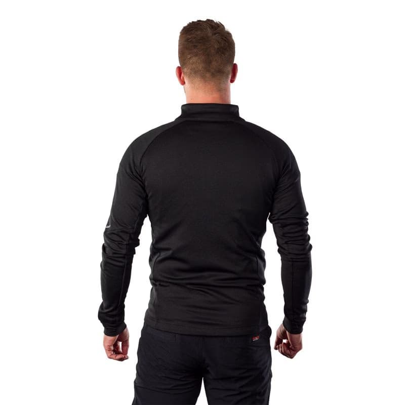 Pánska turistická flisová mikina so zipsom NORTHFINDER JACINTO-269black 4