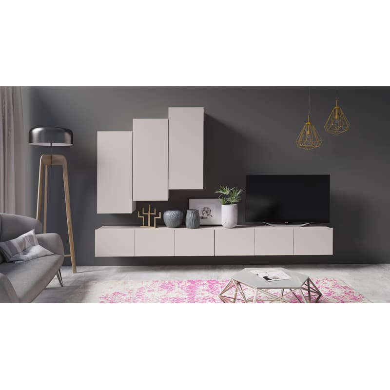 ArtGiB Obývacia stena CALABRINI XX | cashmere 2