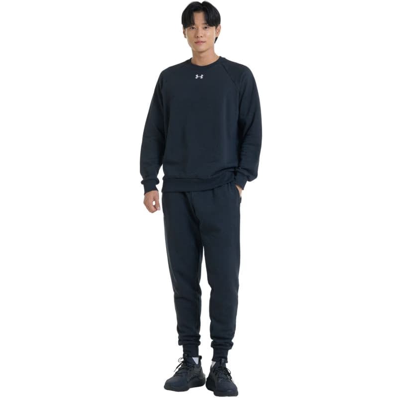 Pánska zateplená mikina UNDER ARMOUR UA Rival Fleece Crew-BLK I 4