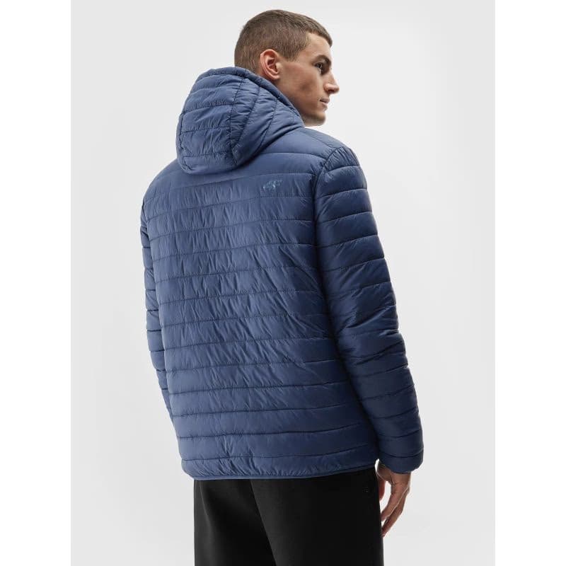 Pánska turistická bunda 4F DOWN JACKET-AW23TDJAM242-31S-NAVY 2
