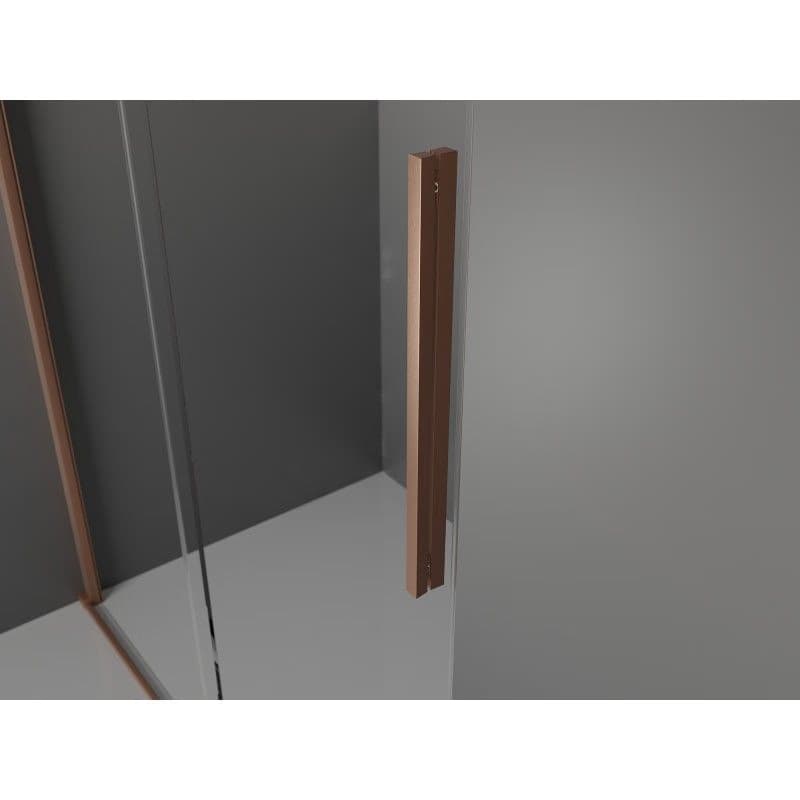 MEXEN/S - Velár sprchovací kút 100 x 85, transparent, kartáčovaná meď 871-100-085-01-65 5
