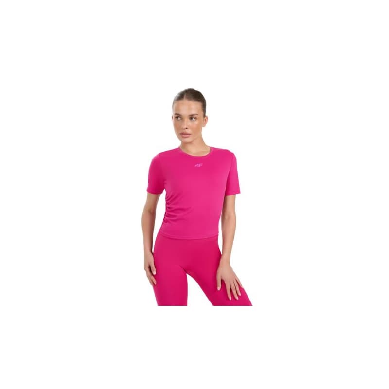 Dámske tréningové tričko s krátkym rukávom 4F TSHIRT FNK F1524-WAW25TFTSF1524-54S-PINK
