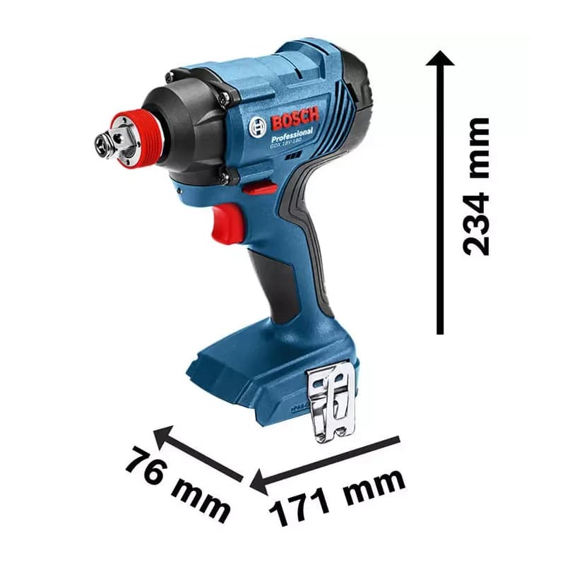 Rázový uťahovák Bosch Professional 18V 180NM Solo GDX 180-LI
