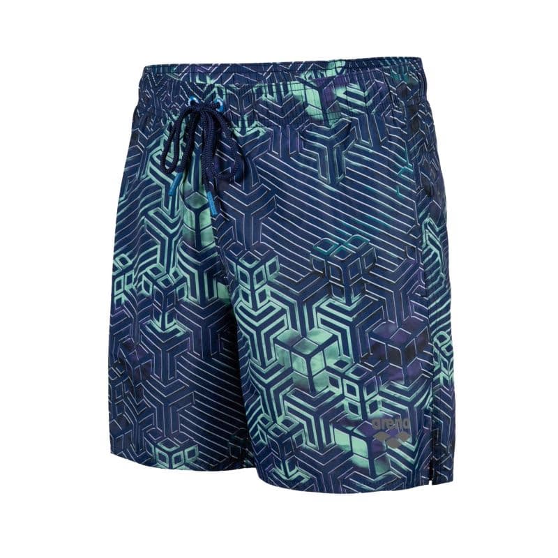 Pánske plavky ARENA MENS BEACH BOXER ALLOVER-660-kikko pro navy 5