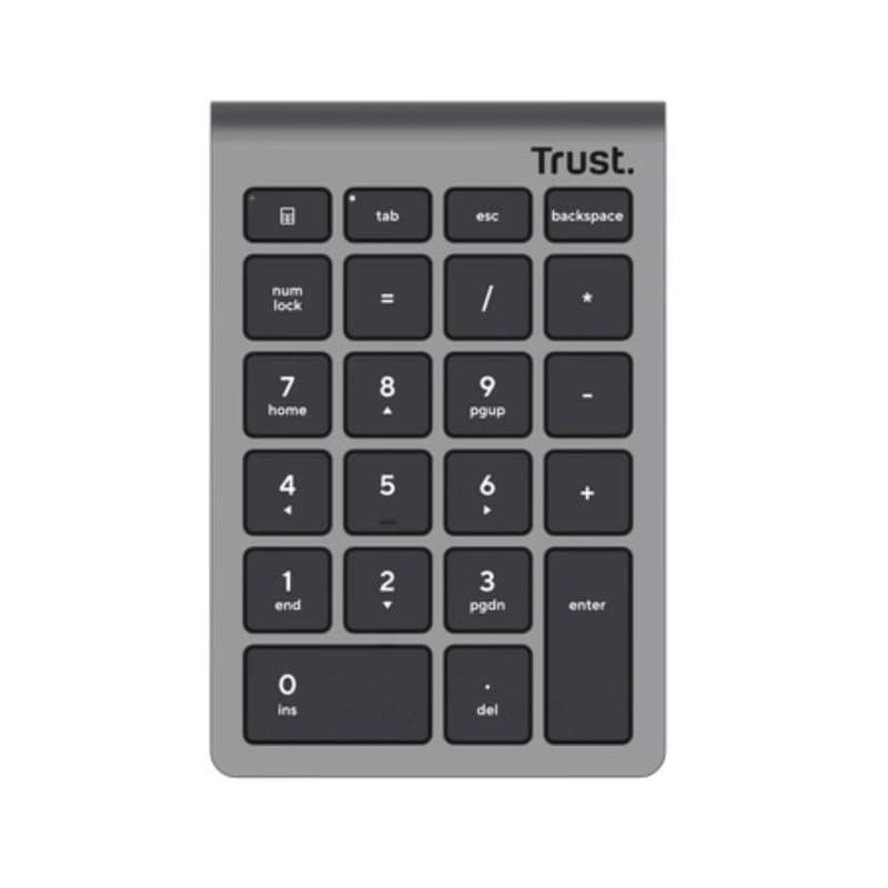 TRUST Numerická klávesnica Xalas, Bezdrôtová RF 2.4GHz, šedá 3