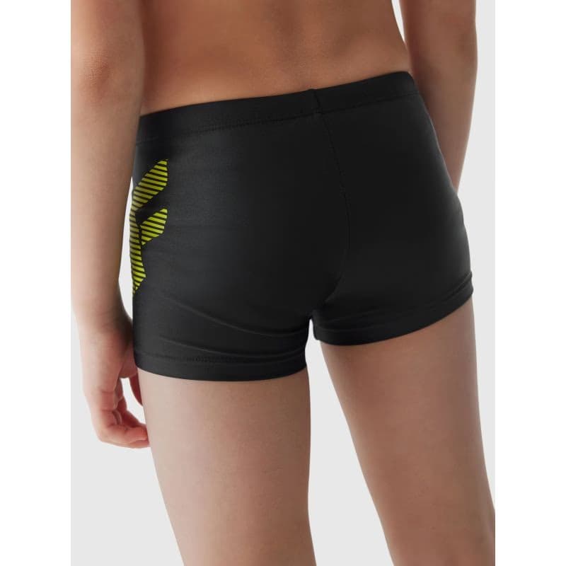 Chlapčenské plavky 4F JUNIOR SWIMMING TRUNKS-JWSS24USWTM021-20S-DEEP BLACK 3