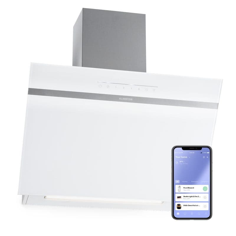 Klarstein Ava 60 Smart, digestor, 60cm, nástenný, WiFi, A++, 515 m³/h, dotykový displej