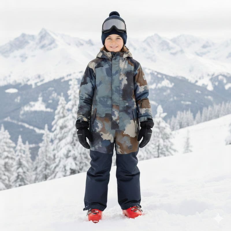 Detský zimný overal COLOR KIDS Coverall - AOP-7842-Stormy Weather 5