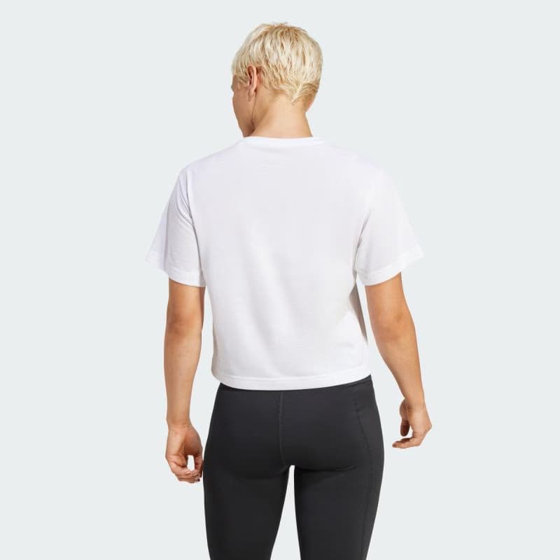 Dámske tréningové tričko s krátkym rukávom ADIDAS WE BL TEE WHITE 3