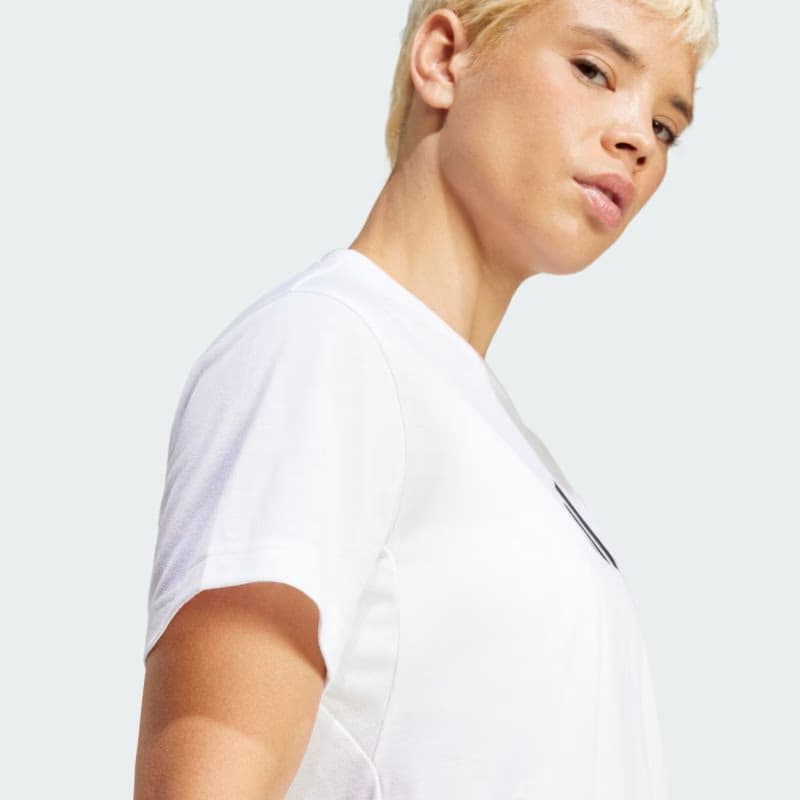 Dámske tréningové tričko s krátkym rukávom ADIDAS WE BL TEE WHITE 6