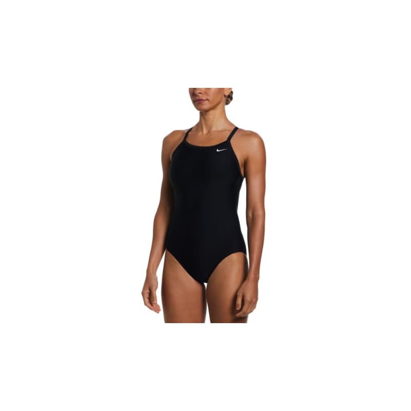 Dámske plavecké jednodielne plavky NIKE SWIM SOLID BLACK-BLACK