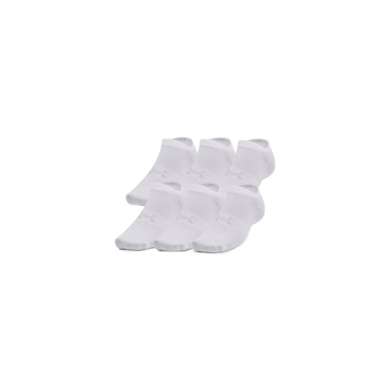 Ponožky UNDER ARMOUR UA Essential No Show 6 Pack-WHT