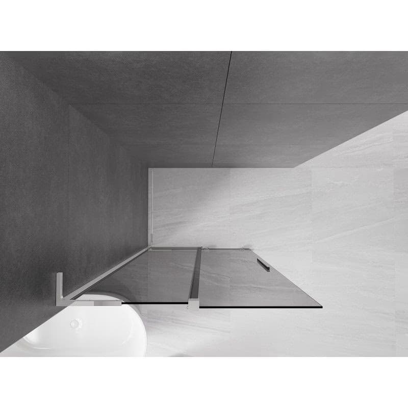 MEXEN/S - Velar L Sprchová zástena posuvná Walk-in 90 x 200, grafit 8 mm, chróm 871-090-003-43-01 3
