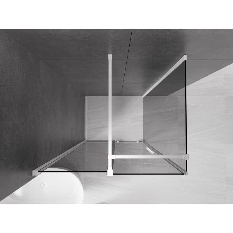 MEXEN/S - Velár sprchovací kút, posuvné dvere 100 x 90, grafit, biela 871-100-090-41-20 6