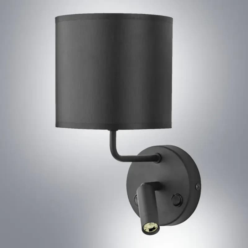 Nástenná lampa Enzo 4234 čierna K2