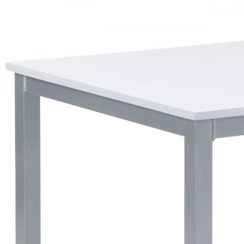 Jídelní stůl 110x70 cm, MDF bílá / šedý lak GDT-202 WT Autronic 2