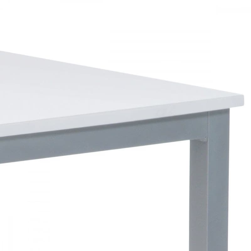 Jídelní stůl 110x70 cm, MDF bílá / šedý lak GDT-202 WT Autronic 3