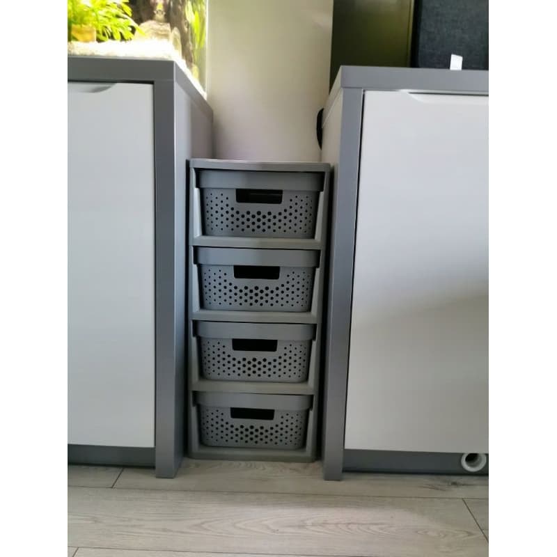 CURVER Zásuvkový regál INFINITY DOTS 4x11L | sivá 6