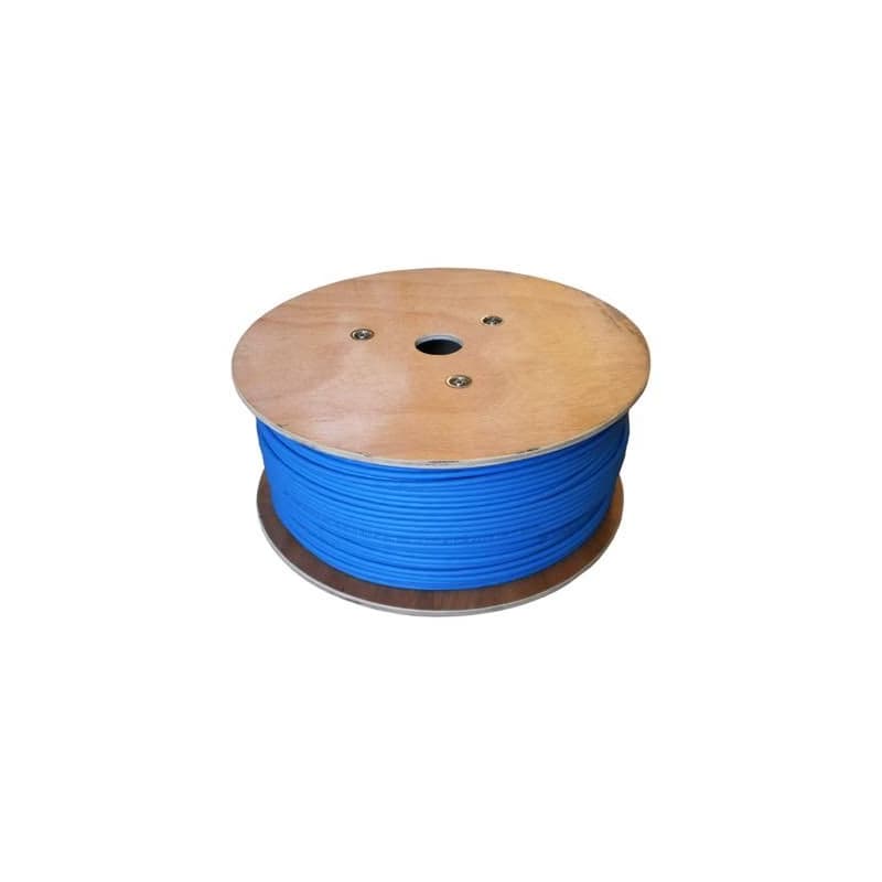 DATACOM F/FTP drôt CAT6A Eca LSOH 100m, modrý 2