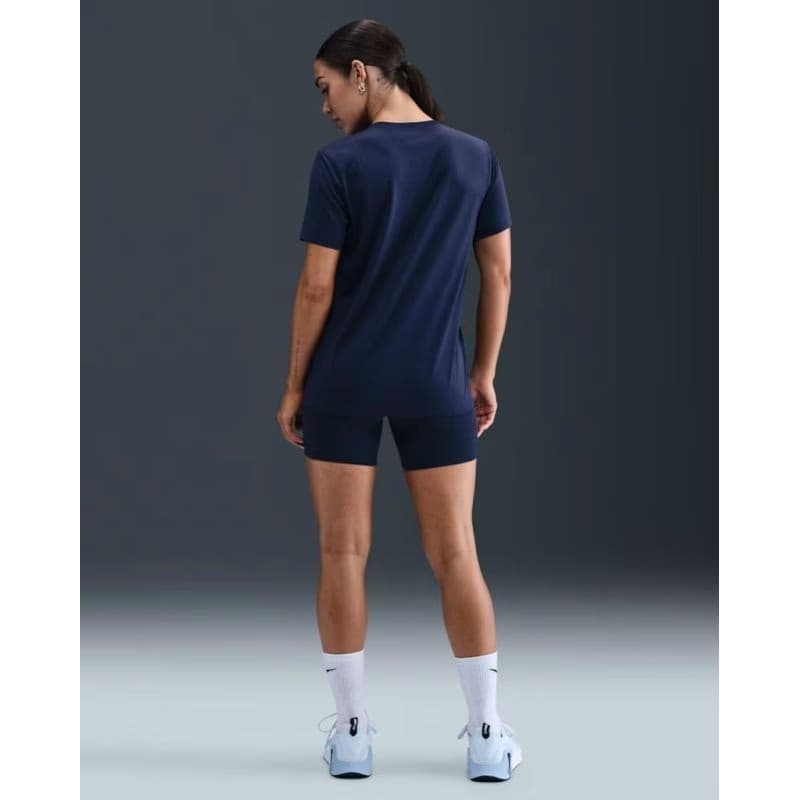 Dámske tréningové tričko s krátkym rukávom NIKE W NK DF TEE RLGND HBR MIDNIGHT NAVY WHITE 6