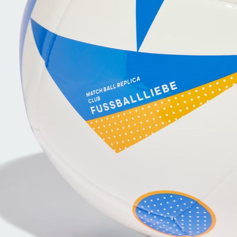 Futbalová lopta ADIDAS EURO24 CLB WHITE GLOBLU LUCORA 2