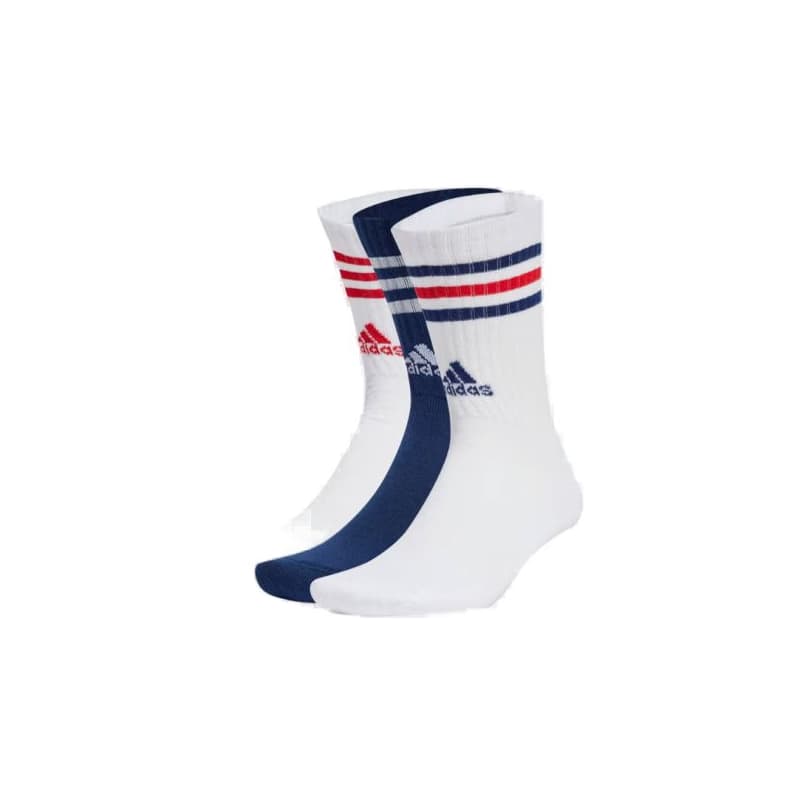 Ponožky ADIDAS 3 PACK-SPW CRW-WHITE NAVBLU WHITE B