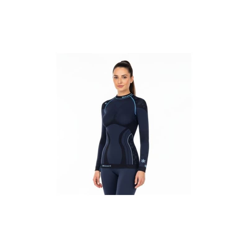 Dámske termo tričko s dlhým rukávom BLIZZARD CLASSIC CUT-Viva long sleeve, anthracite light blue-21 22