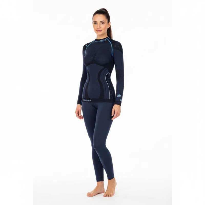 Dámske termo tričko s dlhým rukávom BLIZZARD CLASSIC CUT-Viva long sleeve, anthracite light blue-21 22 2