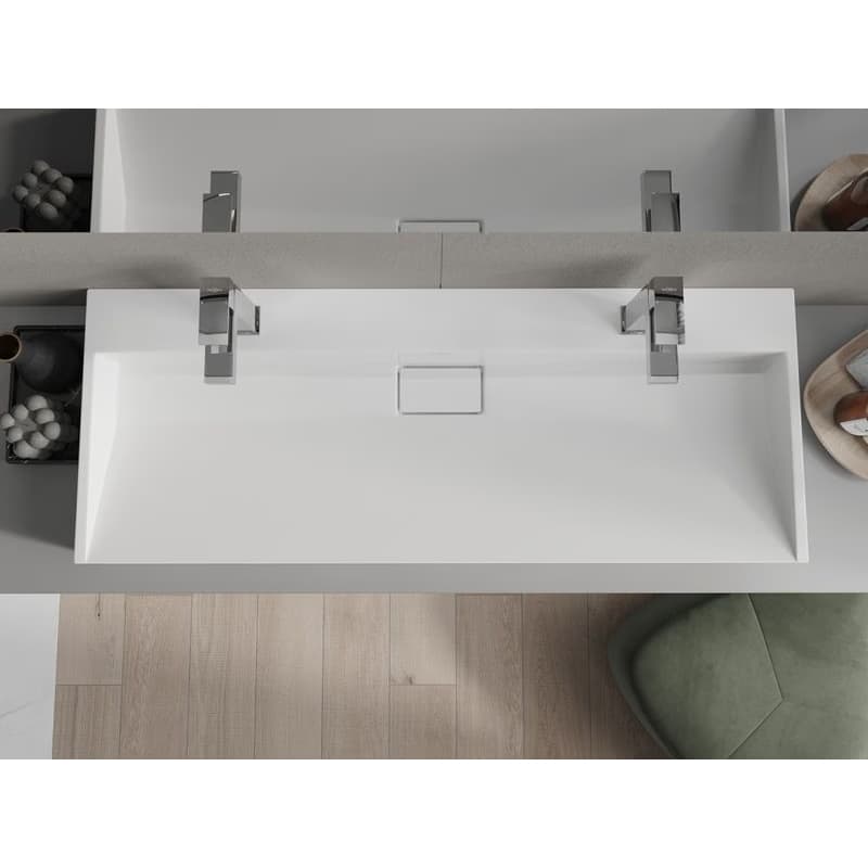 MEXEN - Ava umývadlo na dosku liaty mramor 2/O 120 x 46, biela 23011202 4