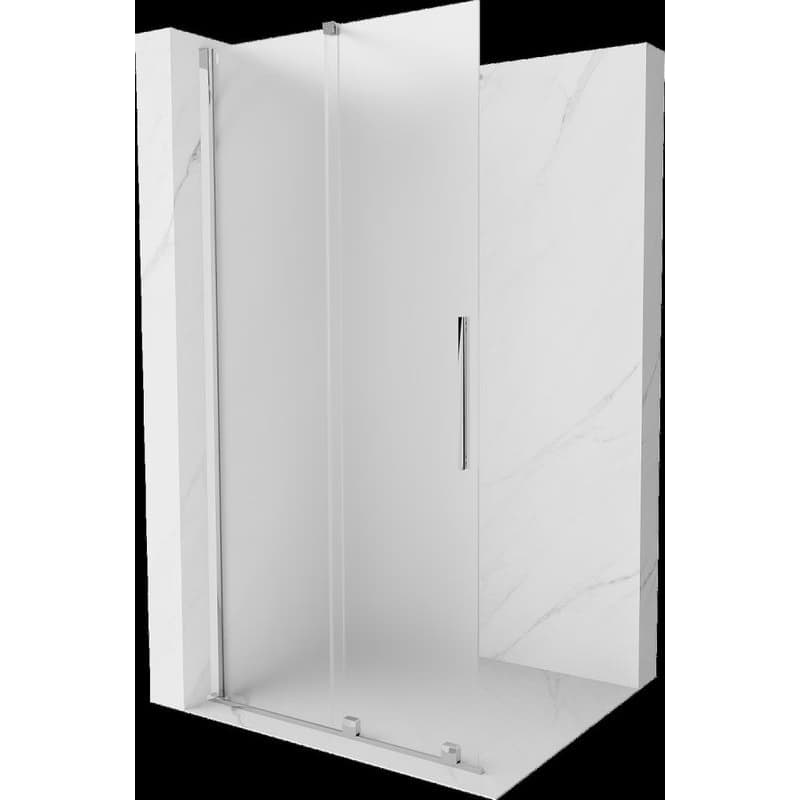MEXEN/S - Velar Sprchová zástena posuvná Walk-in 80 x 200, dekor 8 mm, chróm 871-080-000-33-01