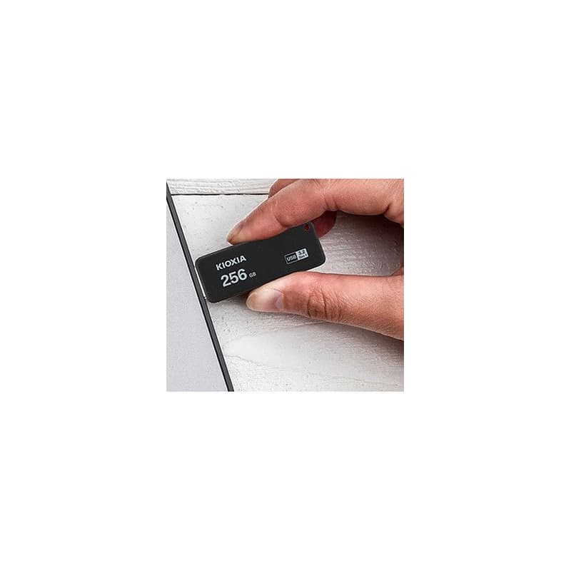 Kioxia USB flash disk, USB 3.0, 256GB, Yamabiko U365, Yamabiko U365, čierny, LU365K256GG4 4