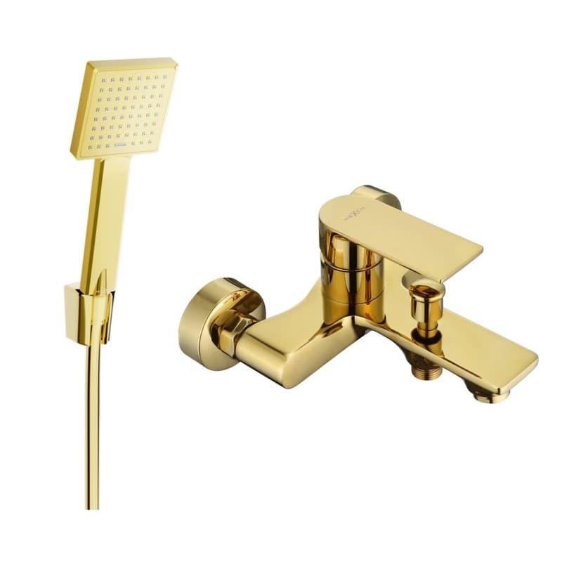 MEXEN/S - R45 Royo vaňová batéria so sprchou set, zlato 7223R45-50