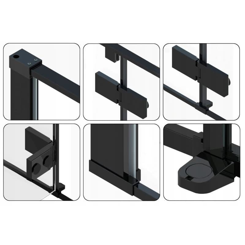 REA - SPRCHOVÝ KÚT FARGO 90x120 BLACK MAT ČIERNA REA-K3214 4