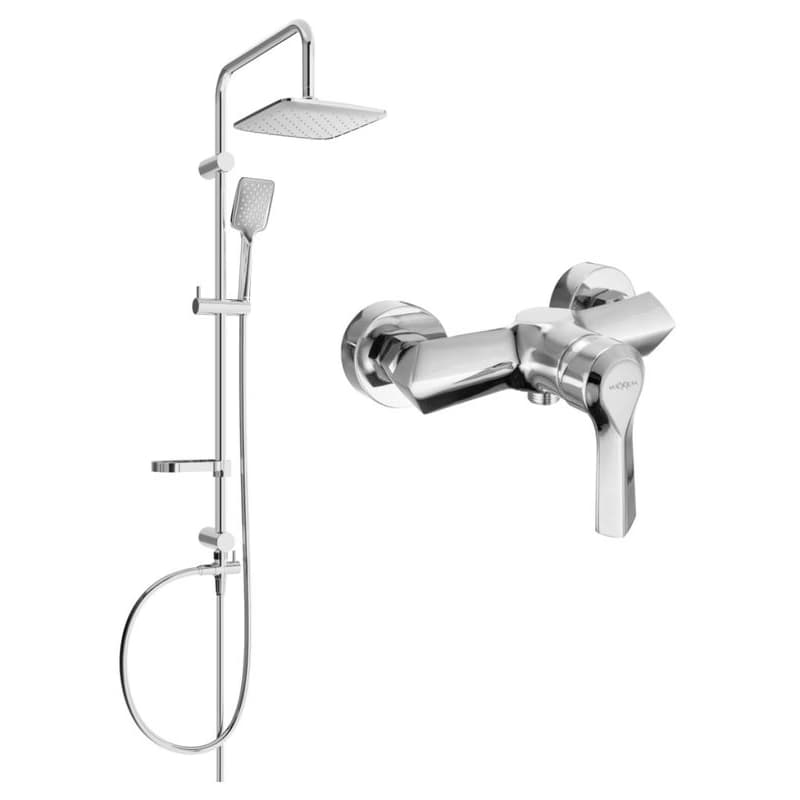 MEXEN/S - Sven sprchový stĺp vrátane sprchovej batérie Sabre, chróm 72140262-00